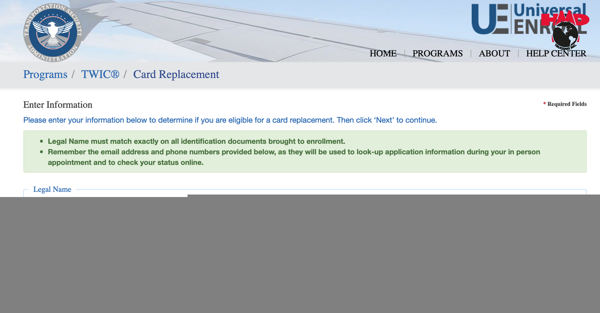 TWIC card renewal
